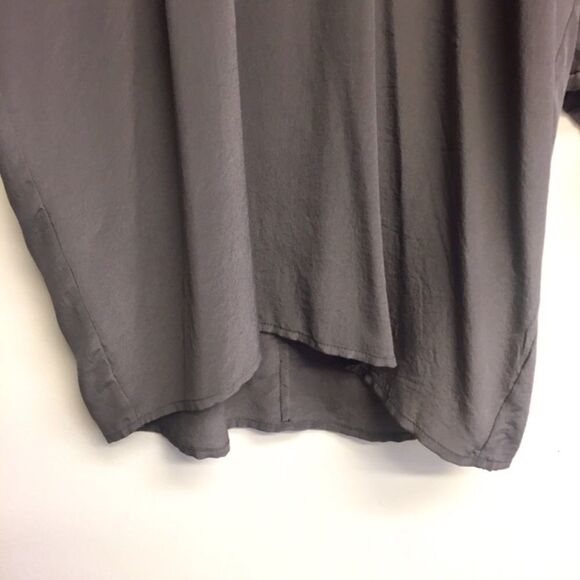 CLUB MONACO Helena Popover Silk Blouse Grey XS - Picture 5 of 7